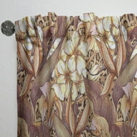 DesignArt „Егзотични цвеќиња со шема“ Тропски панел за завеси