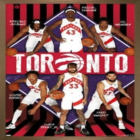 Торонто Рапторс - Постери за тимски wallидови, 14.725 22.375 Рамка