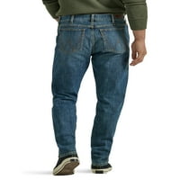 Wrangler® машки 5 џебни вклопени со џин со стрии, големини 30-42