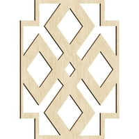 Ekena Millwork 3 8 W 3 8 H 1 4 T Голем Блендон Декоративен фретхард дрвени wallидни панели, бреза