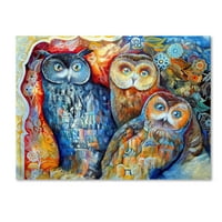 Трговска марка ликовна уметност „бувови“ платно уметност од Оксана Зика