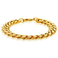 Крајбрежен накит златен позлатен нараквица од не'рѓосувачки челик на нараквица 8,5 “