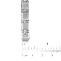 Менс од не'рѓосувачки челик Висока лак нараквица за квадратни врски 8. - нараквица за мажи