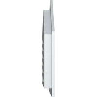 Ekena Millwork 32 W 34 H врв на врвот на теренот за проветрување: Функционален, PVC Gable Vent W 1 4 рамка
