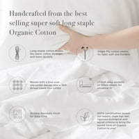 A1HC органски памук опремени чаршафи дополнителен длабок џеб отпорен на мека бујна ткаенина на Sateen,