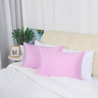Уникатни поволни цени сет на свилени сатенски перници за перници покритие розов крал
