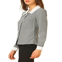 Единствени поволни цени за женска мала карирана блуза Гингамска кошула Топ малцинство
