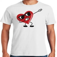 Графичка Америка Денот на в Valentубените на Денот на в Valentубените, графичка маица за машко срце
