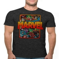 Снимки со карактер на Марвел сива машка маица за мажи и голема машка