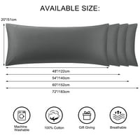 Единствени поволни цени памучна перница за тело за дишење на плик темно сива 20 x54