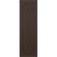 Екена Мил работник 18 W 77 H TRUE FIT PVC PVC SAN CARLOS MISSION Style FIXED MONT SULTERS, Raisin Brown