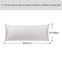 Единствени поволни перничиња памучни перници за тело покрива сребрена сива 20 72