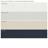 Колекција за сопствени изрази, безжична просторија затемнувачка сенка на ролери, светло сива, 1 8 ширина 48