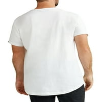 Маици со силна облека против маички за вратот за мажи-големо и високо секојдневно носење 2-ПК