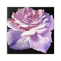 Sumn Industries бујна розова розова ливчиња од розови цветни капки вода за сликање завиткано платно печатење