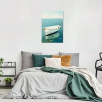 Wynwood Studio Canvas Stinson Boat Наутички и крајбрежен крајбрежен wallиден уметност платно печати сина чаша 16x24
