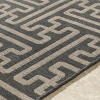 Уметнички ткајачи Balmhorn Black Outdoor 8'10 12'10 Област килим