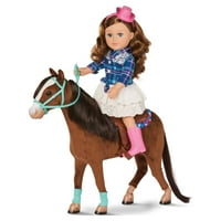 Мојот живот како 18 Поставена игра со коњи поставени за 18 кукли, повеќе бои