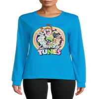 Графичката маица на Louney Tunes Juniors со долги ракави