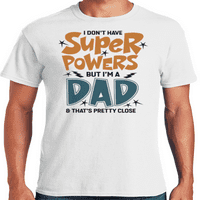 Графичка Америка Ден на таткото Смешна супер сила кошула за маица за мажи