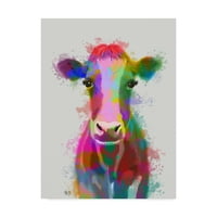 Трговска марка ликовна уметност „Виножито прскање крава“ платно уметност од фан фанки