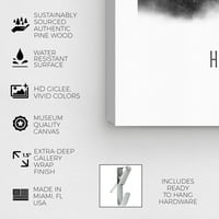 Пистата Авенија Градови и Skylines wallидни уметности платно печати „Хјустон акварел“ во градовите на САД - црно, бело