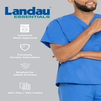 Landau Unise Essentials Modern Tawored Fit Dishable Fade отпорни на џебови за влечење на товар, стил 2029