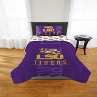 Здружение за припадност на LSU Tigers Twin & Full Comforter, секој