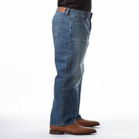 Jordache Vintage Mens alec Опуштено вклопување во баги фармерки, големини на половината 29 -38
